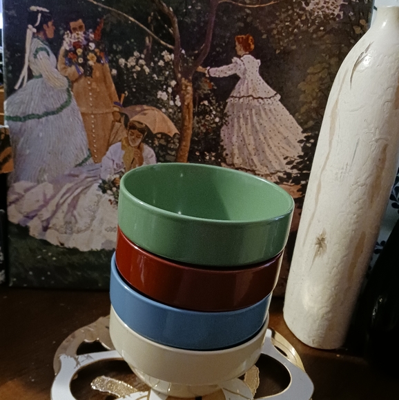 🏜🥣Crofton Multicolored 4 Bowl Set.🏝🏖Size 20.96 fl oz,5.5"×3",🎁 Nice Gift. - Picture 9 of 15